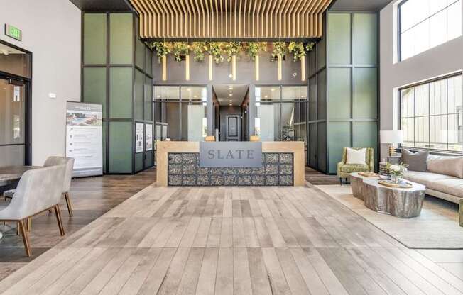Slate at Fishers District Modern Villas and Townhomes in Fishers, Indiana Lobby