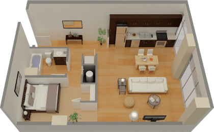 1 bed, 1 bath, 891 sqft, $1,920