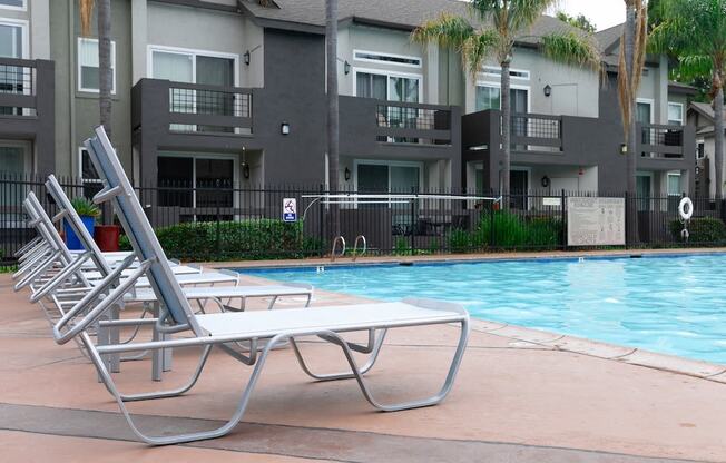 Poolside Lounging at Canyon Club Apartments