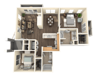 2 beds, 2 baths, 1,246 sqft, $3,195