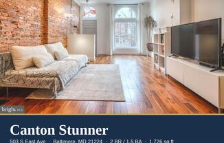 COMING SOON: Canton Stunner — Brazilian Teak, Exposed Brick & Private Patio | $200 Off First Month | Water Included