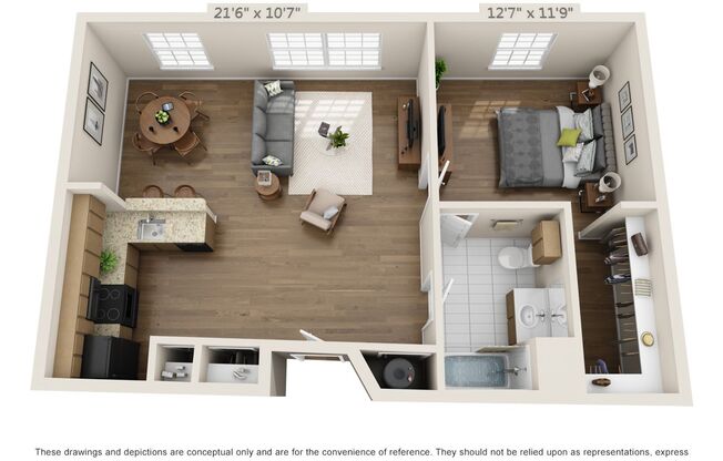 1 bed, 1 bath, 818 sqft, $2,160, Unit 126