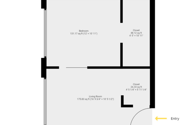 1 bed, 1 bath, 556 sqft, $1,395, Unit 307