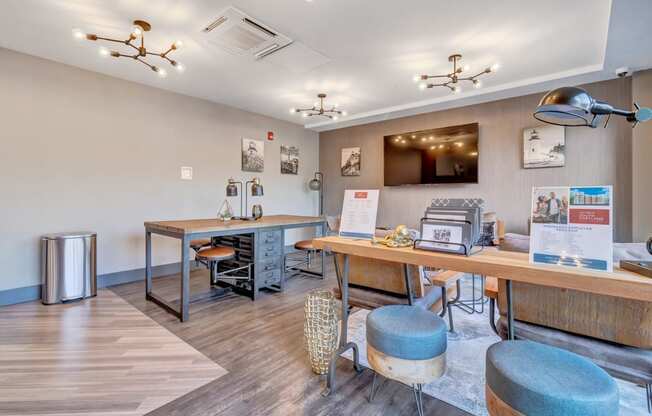 Leasing Office and Waiting area at Latitude at South Portland Apartment, Maine, 04106