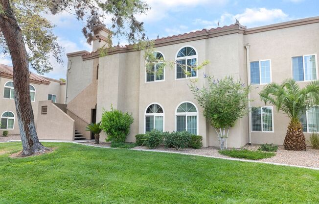Welcome to this inviting 3-bedroom, 2-bath upstairs condo at 3145 E. Flamingo Rd #2061