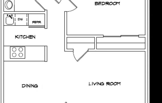 1 bed, 1 bath, 610 sqft, $1,299, Unit 18