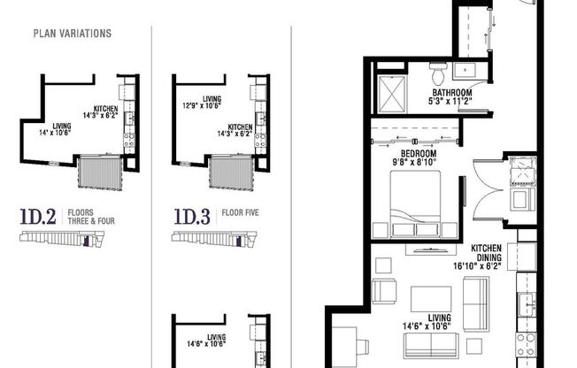 1 bed, 1 bath, 689 sqft, $1,560, Unit 218