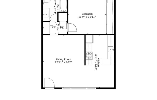 1 bed, 1 bath, 638 sqft, $1,795, Unit 537-05