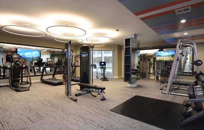 Gym at The Flats at West Alabama, Houston, TX, 77027