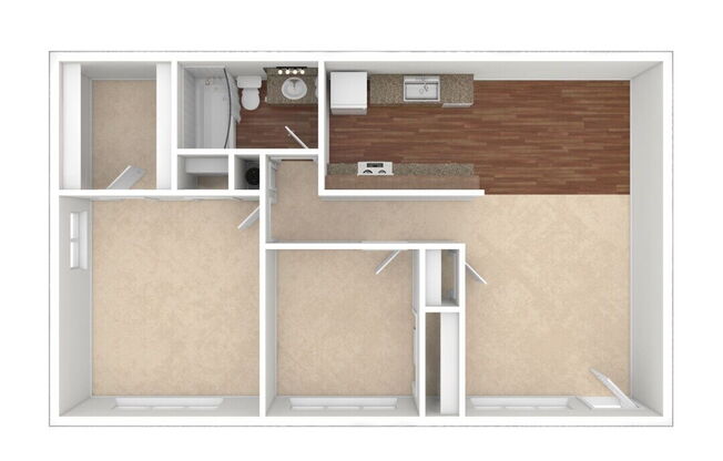 2 beds, 1 bath, 800 sqft, $1,775