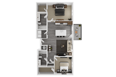 2 beds, 2 baths, 1,085 sqft, $2,135