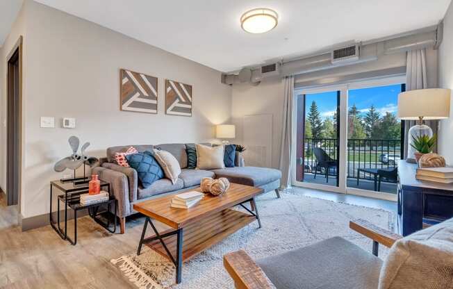 Modern Living Roomat Latitude at South Portland Apartment, Maine, 04106