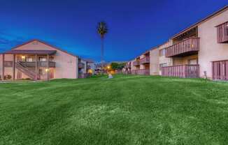 Lush Green Courtyard at WOODSIDE VILLAGE, California