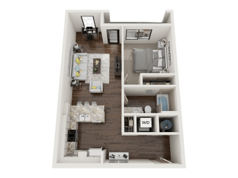 1 bed, 1 bath, 739 sqft, $1,695