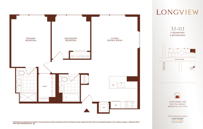 2 beds, 2 baths, $6,975, Unit 9J