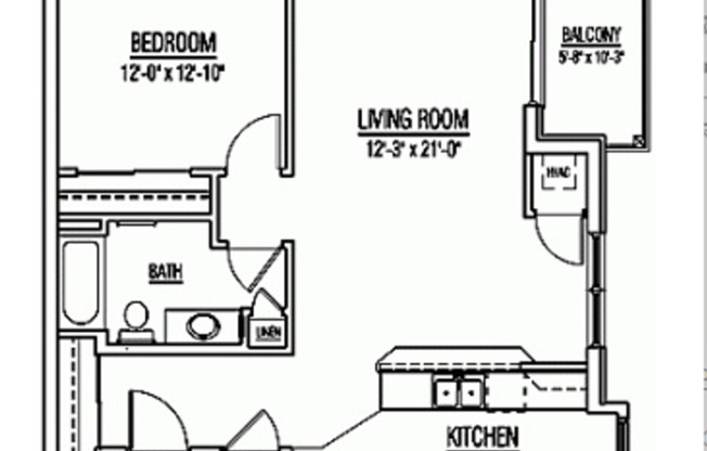 1 bed, 1 bath, 770 sqft, $1,145, Unit 188-201