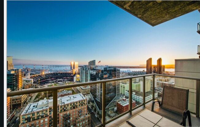 Luxurious 2 Bedroom / 2 Bath 25th story condo with 2 parking spaces***Unbelievable Views of Petco Park***