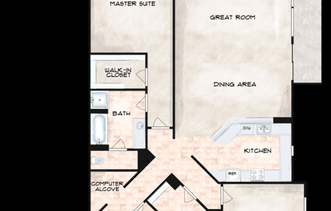 2 beds, 2 baths, 1,763 sqft, $2,450