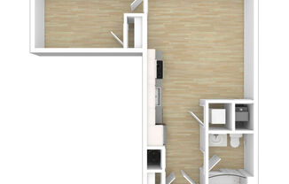 1 bed, 1 bath, 464 sqft, $2,100