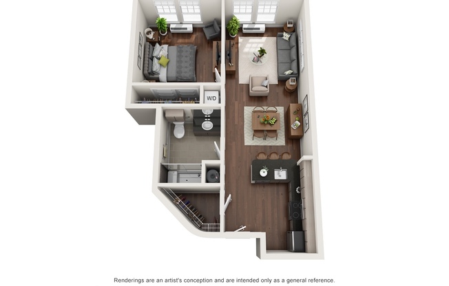 1 bed, 1 bath, 718 sqft, $2,295, Unit 124