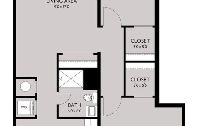 2 beds, 1 bath, 962 sqft, $2,306