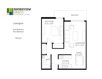 1 bed, 1 bath, 750 sqft, $1,285