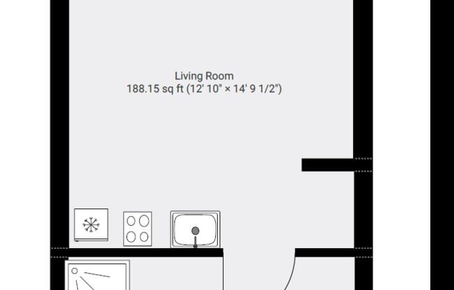 Studio, 1 bath, 275 sqft, $1,340