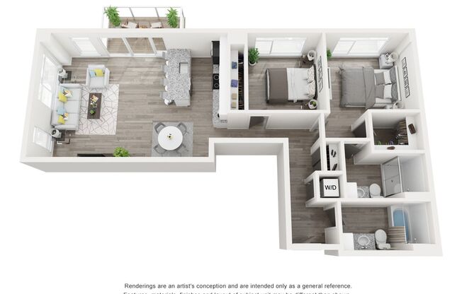 2 beds, 2 baths, 1,130 sqft, $2,093, Unit 212