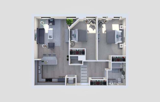 chicago floor plan at Grand Wisconsin, Milwaukee
