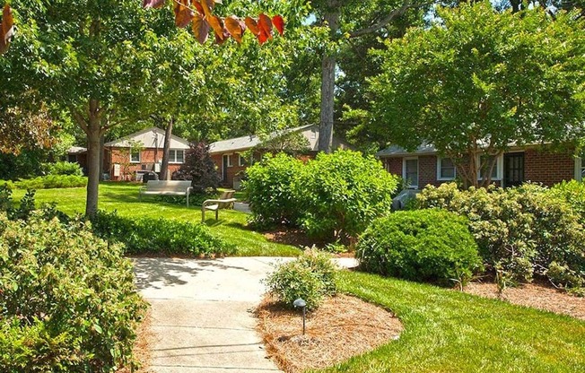 Green Space Walking Trails at Glen Lennox Apartments, Chapel Hill, NC