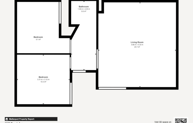 2 beds, 1 bath, $1,249, Unit 3522-A