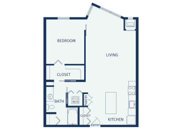 1 bed, 1 bath, 757 sqft, $1,392