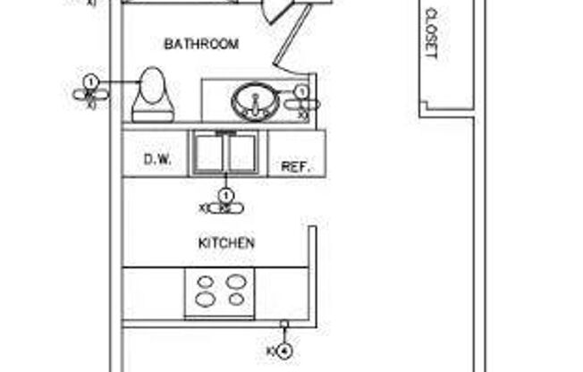 1 bed, 1 bath, 700 sqft, $1,297, Unit 4101-C