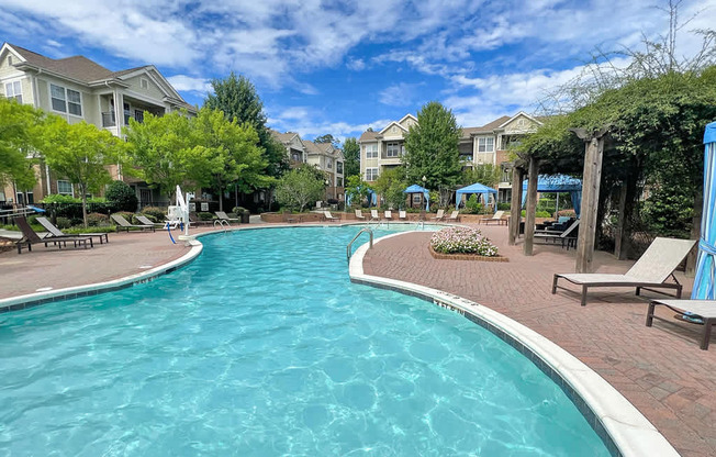 Saltwater pool with sundeck, fire pit, cabanas, WiFi, TV lounge and gas grills