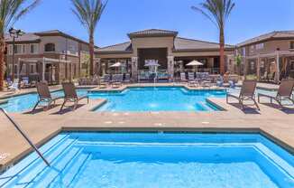 Pool area at Level 25 at Durango by Picerne, Las Vegas, NV