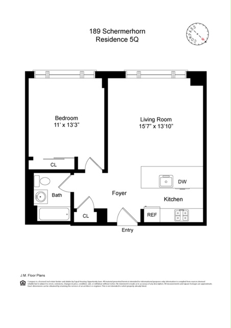 1 bed, 1 bath, $3,795, Unit 5Q