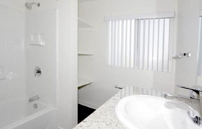 Bathroom With Bathtub at Park Apartments, Norwalk, CA