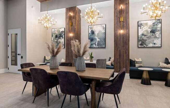 Clubhouse Dining Area at Century Grove Park, Knightdale, NC 27545