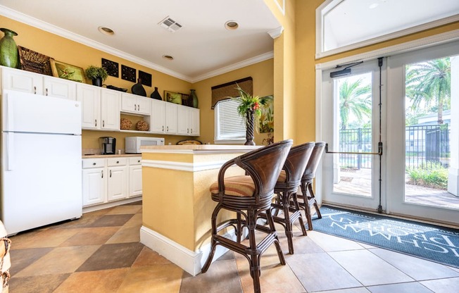 Clubhouse Kitchenette at Brandywine Affordable Apartments in Tampa FL