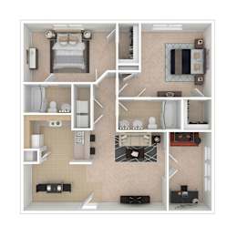 2 beds, 2 baths, 1,152 sqft, $1,495