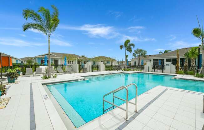 Resort style swimming pool