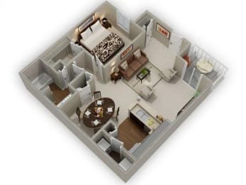 1 bed, 1 bath, 820 sqft, $2,226