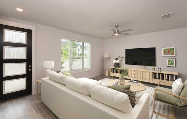 Living Room with Hard Surface Flooring