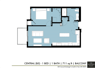 1 bed, 1 bath, 711 sqft, $1,595
