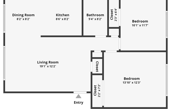 2 beds, 1 bath, 850 sqft, $1,499, Unit 26