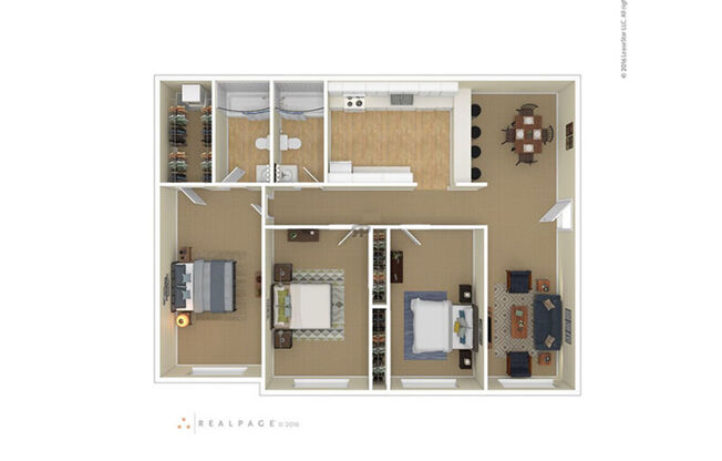 3 beds, 2 baths, 1,050 sqft, $1,290