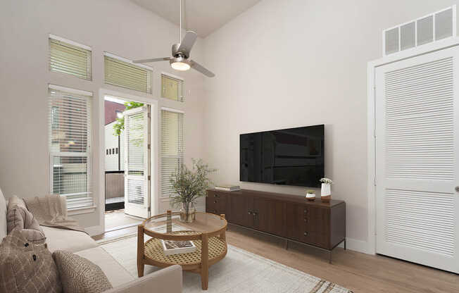 Living Room with Hard Surface Flooring