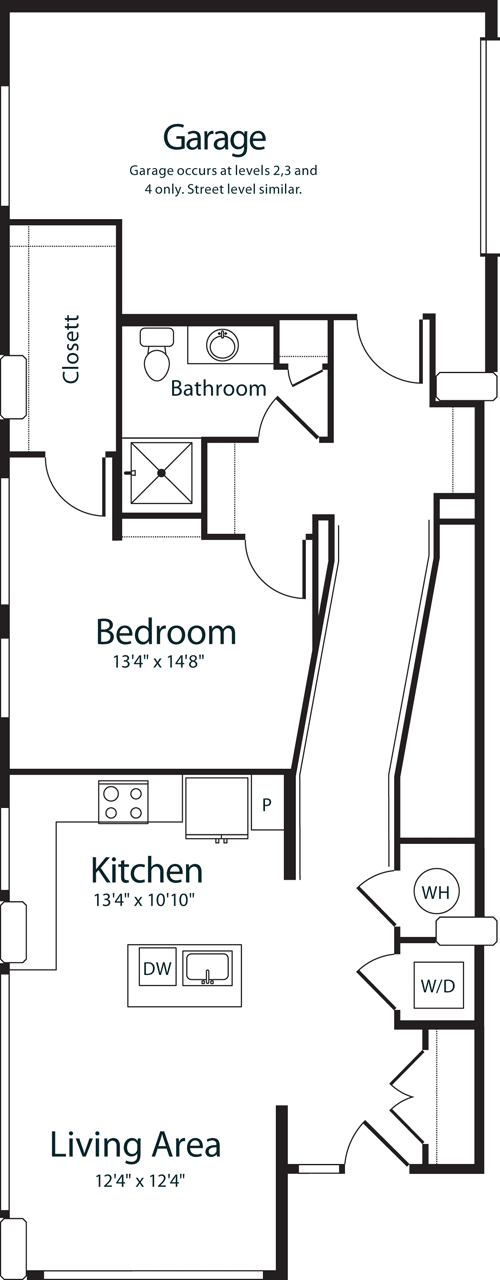 1 bed, 1 bath, 996 sqft, $2,205