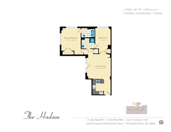 2 beds, 2 baths, 1,040 sqft, $4,640