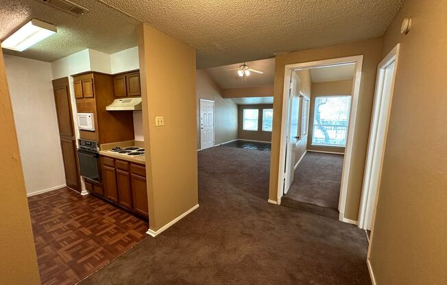 Second floor unit with open floor plan!